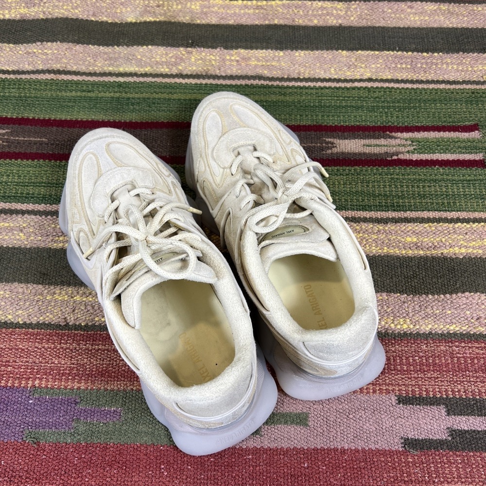 NEW SEASON Axel Arigato Farfetch Eris Suede Panel Sneaker Light Yellow Size 11 - Picture 5 of 10
